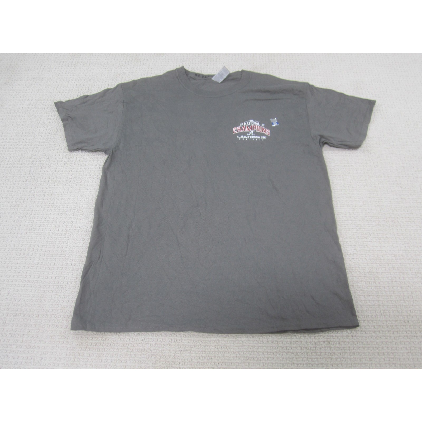 Alabama Crimson Tide Football Shirt Mens Large Gray 2018 Ncaa Champions